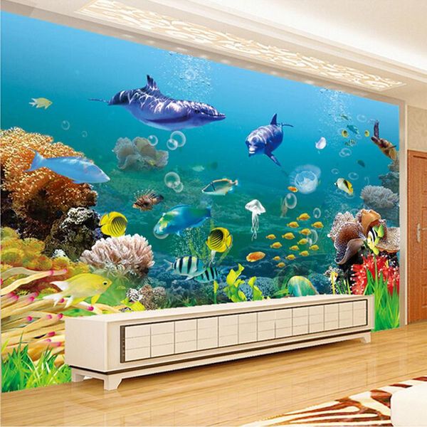 custom 3d p wallpaper for bedroom walls underwater world coral dolphin fish large murals living room decoration wall cloth
custom 3d p wallpaper for bedroom walls underwater world coral dolphin fish large murals living room decoration wall cloth