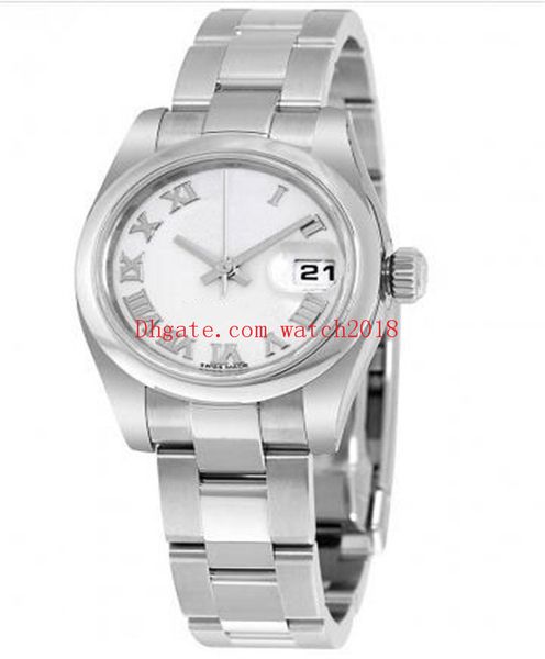 women's watches mechanical automatic 26mm calendar romen white black dial silver stainless steel bracelet luxury ladies wristwatches, Slivery;brown
women's watches mechanical automatic 26mm calendar romen white black dial silver stainless steel bracelet luxury ladies wristwatches, Slivery;brown