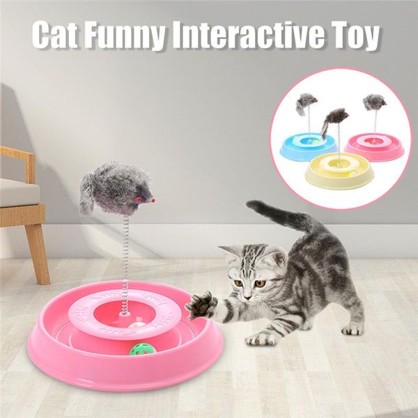 cat toys pet funny turntable with moving ball spring mouse interactive play trilaminar toy
cat toys pet funny turntable with moving ball spring mouse interactive play trilaminar toy