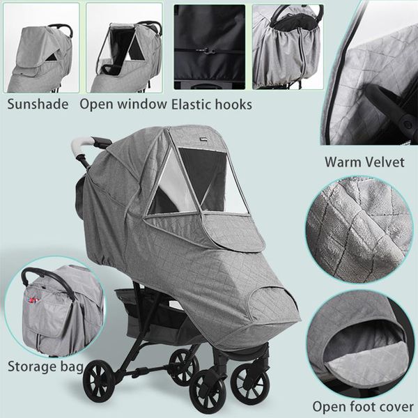 universal thicken stroller rain cover waterproof wind dust shield baby stroller pushchair pram rain cover for baby strollers
universal thicken stroller rain cover waterproof wind dust shield baby stroller pushchair pram rain cover for baby strollers