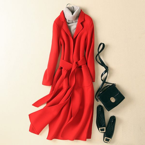solid color 100% wool long winter coat women loose casual long sleeve sashes outerwear double breasted chic ladies overcoat, Tan;black
solid color 100% wool long winter coat women loose casual long sleeve sashes outerwear double breasted chic ladies overcoat, Tan;black