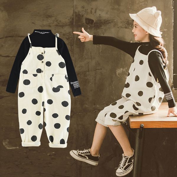 2021 new teenage girls set of solid undershirt polka dot suspend coveralls 2-bun children children's clothes to 8-12 years old x9b2, White
2021 new teenage girls set of solid undershirt polka dot suspend coveralls 2-bun children children's clothes to 8-12 years old x9b2, White