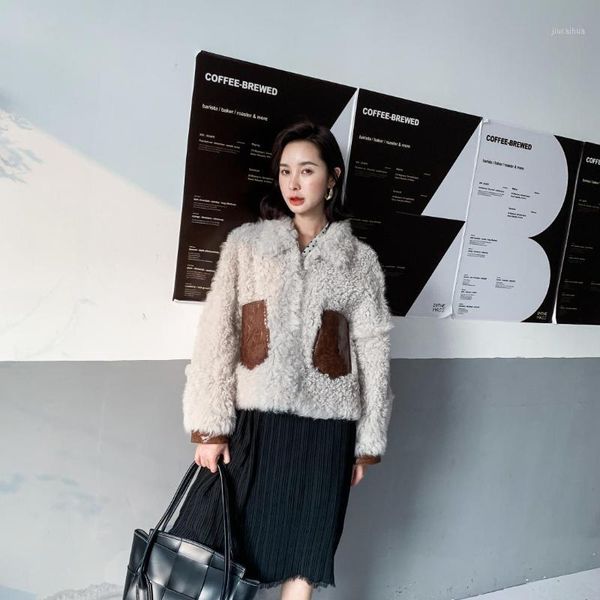 imported tuscany lamb fur-in-one short-style female winter new fashion fur overcoat for 20191, Black
imported tuscany lamb fur-in-one short-style female winter new fashion fur overcoat for 20191, Black