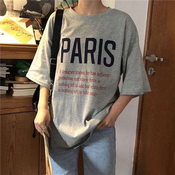women's t-shirt female korean harajuku loose letter print t-shirts japanese kawaii ladies ulzzang clothes for women, White
women's t-shirt female korean harajuku loose letter print t-shirts japanese kawaii ladies ulzzang clothes for women, White