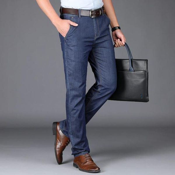men's jeans mens business classic spring summer male straight stretch denim pants casual trousers, Blue
men's jeans mens business classic spring summer male straight stretch denim pants casual trousers, Blue