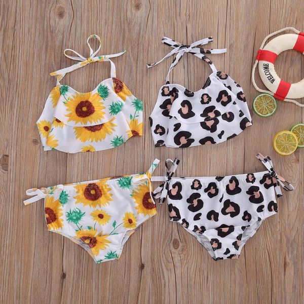 2021 summer kids baby girls bikini sets leopard/sunflowers print sleeveless belt vest +shorts 2pcs swimwear for baby 1-5y, Black
2021 summer kids baby girls bikini sets leopard/sunflowers print sleeveless belt vest +shorts 2pcs swimwear for baby 1-5y, Black