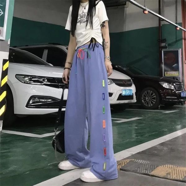 women's pants & capris street park y2k pocket sports loose casual version of high clothing clothes korean oversize plush women, Black;white
women's pants & capris street park y2k pocket sports loose casual version of high clothing clothes korean oversize plush women, Black;white