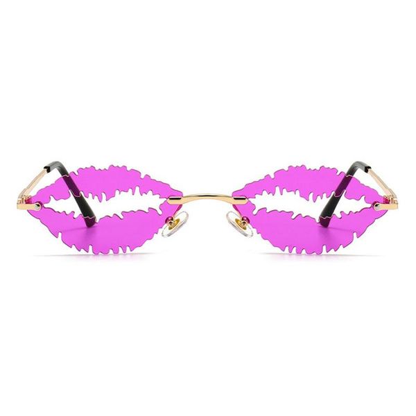 sunglasses fashion personality frameless lips women designer retro metal legs sun glasses females purple shades nx, White;black
sunglasses fashion personality frameless lips women designer retro metal legs sun glasses females purple shades nx, White;black