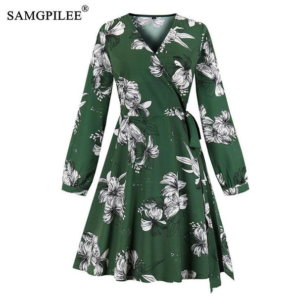 casual dresses samgpilee green bishop sleeve long self tie wrap dress spring women v neck floral print a line, Black;gray
casual dresses samgpilee green bishop sleeve long self tie wrap dress spring women v neck floral print a line, Black;gray
