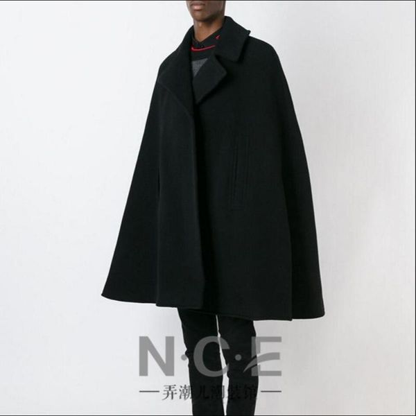 men's wool & blends s-5xl plus size men clothing fashion casual overcoat loose cloak male medium-long outerwear woolen trench coat, Black
men's wool & blends s-5xl plus size men clothing fashion casual overcoat loose cloak male medium-long outerwear woolen trench coat, Black