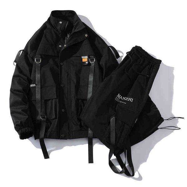 men streetwear tracksuit black hooded jackets and hip hop pants clothing 2 pcs set suit sweatsuit, Gray
men streetwear tracksuit black hooded jackets and hip hop pants clothing 2 pcs set suit sweatsuit, Gray