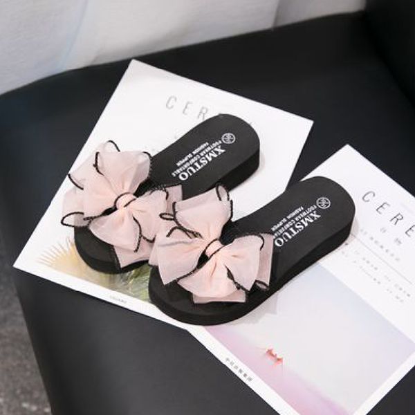 children slippers girls women big bow beach sandals summer shoes kids non-slip fashion soft outdoor slides high heels flip flop, Black;red
children slippers girls women big bow beach sandals summer shoes kids non-slip fashion soft outdoor slides high heels flip flop, Black;red
