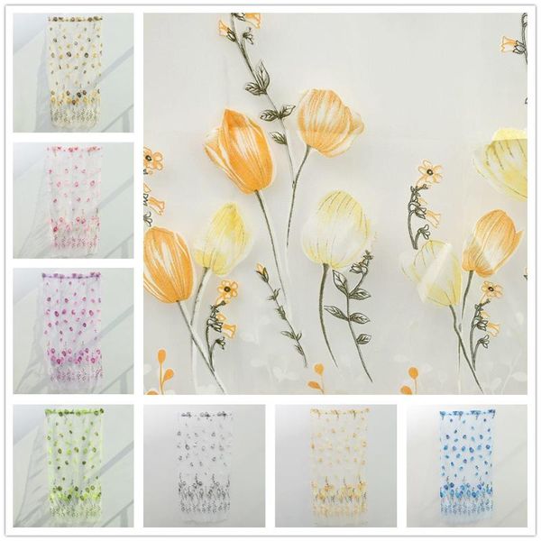 curtain & drapes tulip flower window voile sheer bedroom living room windows home decoration
curtain & drapes tulip flower window voile sheer bedroom living room windows home decoration
