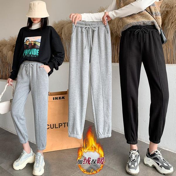 women's pants & capris grey sweatpants loose leggings thickened autumn and winter casual elastic waist fashion thin harlan, Black;white
women's pants & capris grey sweatpants loose leggings thickened autumn and winter casual elastic waist fashion thin harlan, Black;white