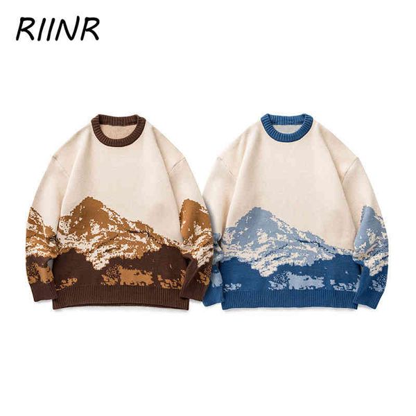 2021 autumn winter harajuku retro mountain printed cloth pullover super korean fashion men's sweater, White;black
2021 autumn winter harajuku retro mountain printed cloth pullover super korean fashion men's sweater, White;black