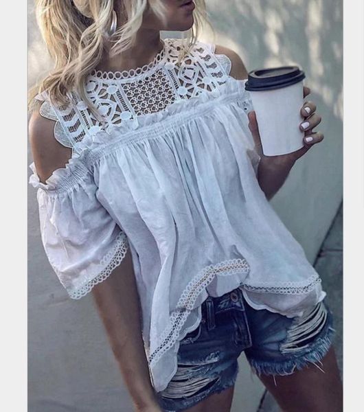 ladies vintage blouse womens plus size shirts woman 2021 korean fashion clothing lace mama clothes hollow out, White
ladies vintage blouse womens plus size shirts woman 2021 korean fashion clothing lace mama clothes hollow out, White