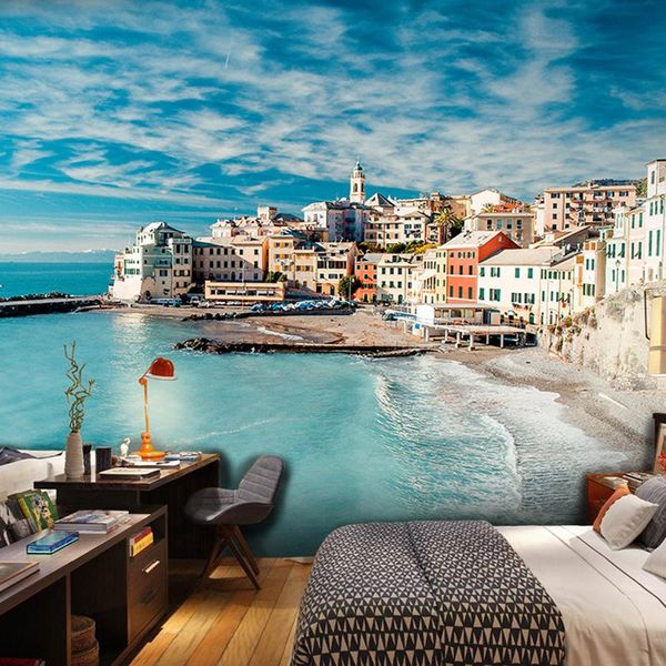 wallpapers 3d mediterranean landscape wallpaper living room sofa blue sky and white clouds european seaside town mural papel de parede
wallpapers 3d mediterranean landscape wallpaper living room sofa blue sky and white clouds european seaside town mural papel de parede