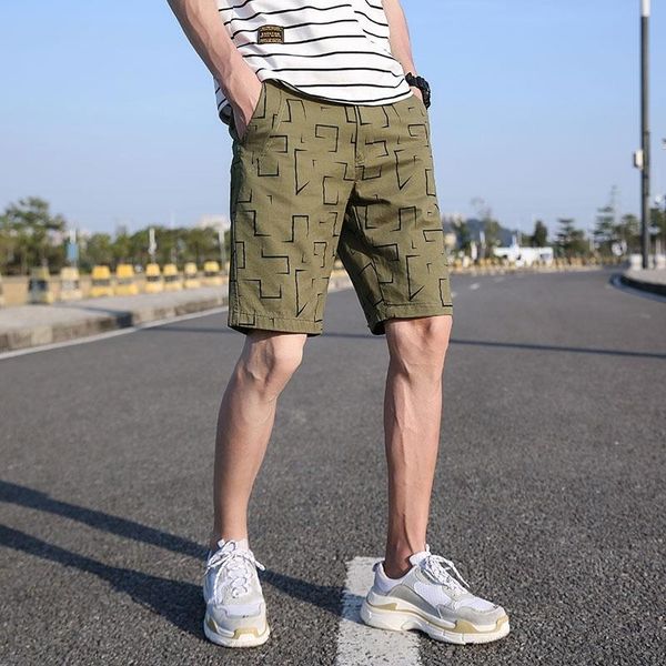 men's shorts 100 cotton overalls capris loose straight sports beach casual summer, White;black
men's shorts 100 cotton overalls capris loose straight sports beach casual summer, White;black