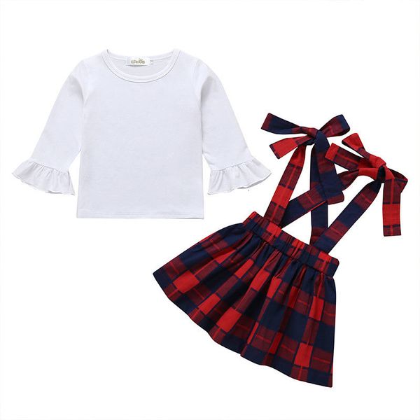 2021 new toddler girl summer fashion kids clothes girls outfits cotton short sleeve +plaid skirt children clothing 1-3 years a33j, White
2021 new toddler girl summer fashion kids clothes girls outfits cotton short sleeve +plaid skirt children clothing 1-3 years a33j, White