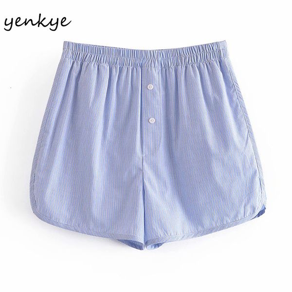 2021 new light blue striped shorts women elastic high waist casual short femme summer pantalones cortos de mujer 8g1h, Black
2021 new light blue striped shorts women elastic high waist casual short femme summer pantalones cortos de mujer 8g1h, Black