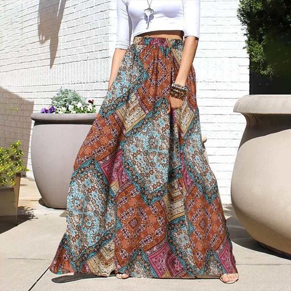 kaftan vintage summer elegant geometry womens skirts print maxi casual lady a line pockets elastic waist, Black
kaftan vintage summer elegant geometry womens skirts print maxi casual lady a line pockets elastic waist, Black