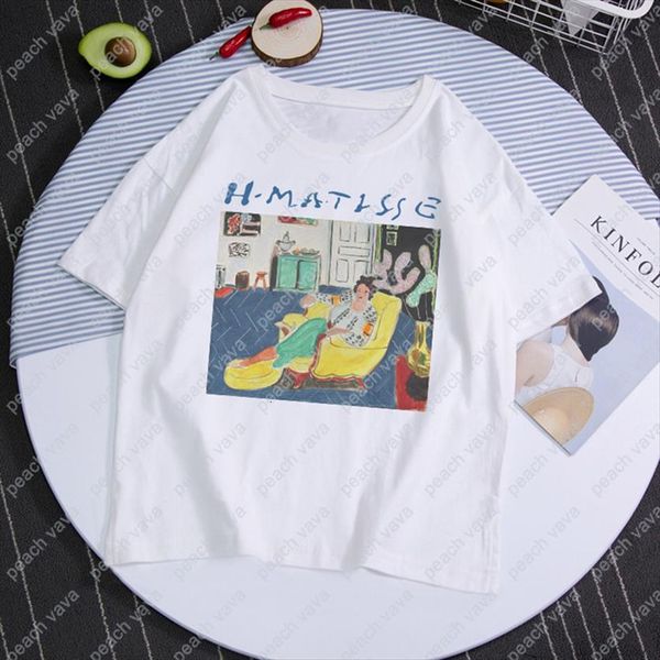 harajuku matisse painting ins vintage women aesthetics o neck chic tees cartoon print t shirt casual fun loose lady, White
harajuku matisse painting ins vintage women aesthetics o neck chic tees cartoon print t shirt casual fun loose lady, White