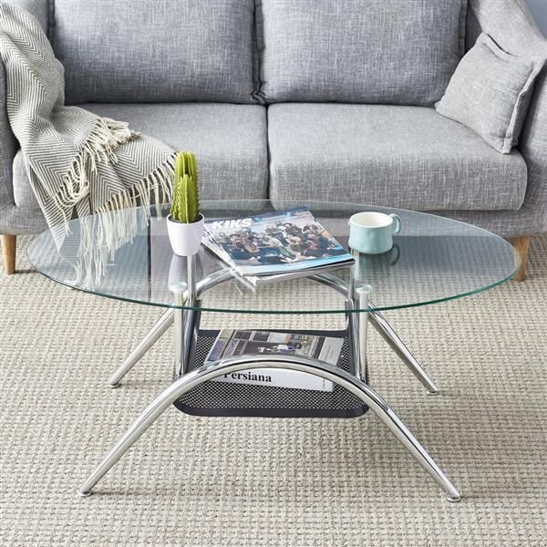 Living Room Furniture Bottom Iron Sheet Crimping Tempered Glass Stainless Steel Legs Oval Coffee Tea Table
Living Room Furniture Bottom Iron Sheet Crimping Tempered Glass Stainless Steel Legs Oval Coffee Tea Table