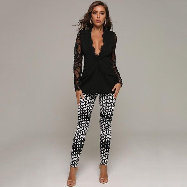 women's two piece pants autumn fashion bodycon set v-neck long sleeve lace jacquard bandage 2021 designer celebrity party 2 two-piece s, White
women's two piece pants autumn fashion bodycon set v-neck long sleeve lace jacquard bandage 2021 designer celebrity party 2 two-piece s, White