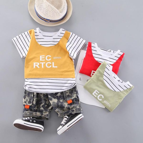 clothing sets baby boy clothes summer letter print striped short-sleeve cotton t-shirt shorts 2 pcs boys casual sports suit children's, White
clothing sets baby boy clothes summer letter print striped short-sleeve cotton t-shirt shorts 2 pcs boys casual sports suit children's, White