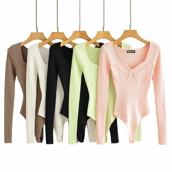 2021 spring just arrived solid texture long sleeve thin and kintted bodysuits evd2, Black
2021 spring just arrived solid texture long sleeve thin and kintted bodysuits evd2, Black