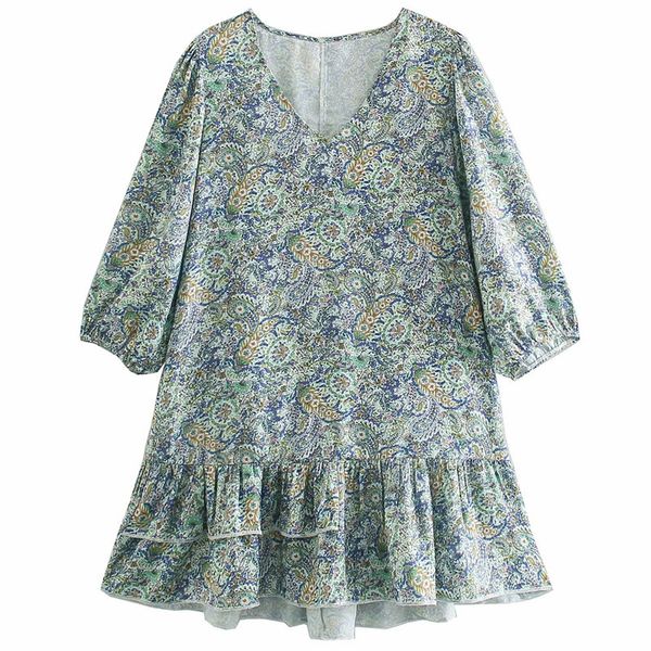 casual dresses sweet women v neck green loose lantern sleeve 2021 summer fashion ladies vintage floral female mini zvdx, Black;gray
casual dresses sweet women v neck green loose lantern sleeve 2021 summer fashion ladies vintage floral female mini zvdx, Black;gray