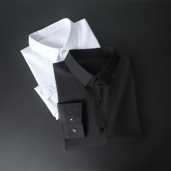 men's dress shirts white shirt long sleeve business thin 2021 autumn solid color leisure suit non-iron, White;black
men's dress shirts white shirt long sleeve business thin 2021 autumn solid color leisure suit non-iron, White;black