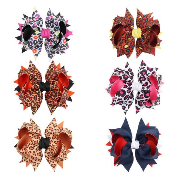 1 pc 5 " cute baby hair bows clips leopard dovetail bows hairpins barrettes for baby girls handmade ribbon hair accessories, Slivery;white
1 pc 5 " cute baby hair bows clips leopard dovetail bows hairpins barrettes for baby girls handmade ribbon hair accessories, Slivery;white