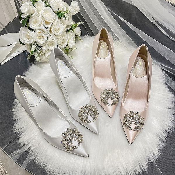 dress shoes french wedding snowflake pearl buckle white high heels satin bridesmaid plus size bridal women, Black
dress shoes french wedding snowflake pearl buckle white high heels satin bridesmaid plus size bridal women, Black