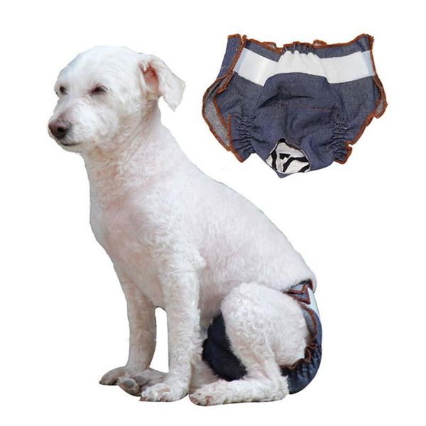 dog apparel female underwear sanitary diaper elastic jean cotton pet shorts pants reusable nappy physiological underpants
dog apparel female underwear sanitary diaper elastic jean cotton pet shorts pants reusable nappy physiological underpants