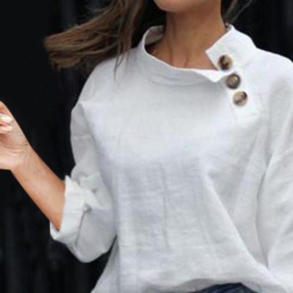 womens linen shirt blouse v neck long sleeve solid cotton button insert pullover womens and blouses shirt female 2021, White
womens linen shirt blouse v neck long sleeve solid cotton button insert pullover womens and blouses shirt female 2021, White
