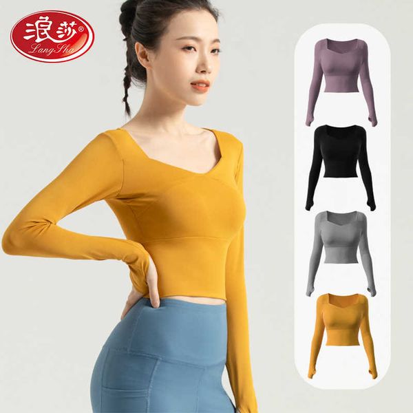 and summer spring yoga suit sportswear women's slim tight long sleeve fitness morning running quick drying t-shirt vest, Black;white
and summer spring yoga suit sportswear women's slim tight long sleeve fitness morning running quick drying t-shirt vest, Black;white