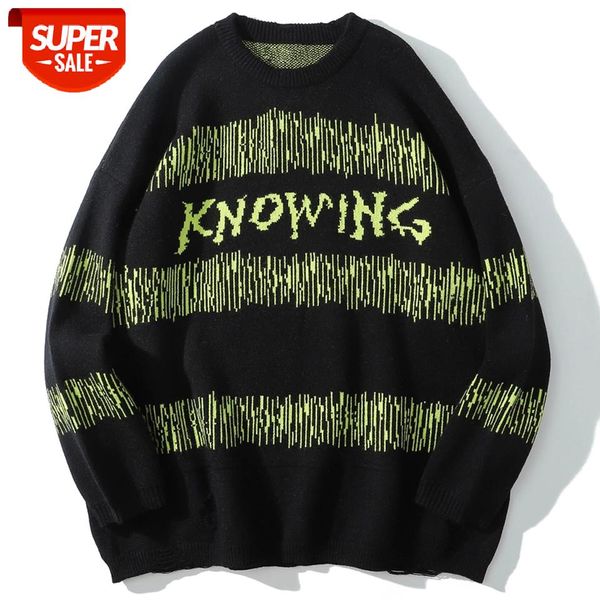 vintage retro striped knitted sweater mens streetwear sweater oversize cotton harajuku men clothing hip hop loose pullover 2020 #hr15, White;black
vintage retro striped knitted sweater mens streetwear sweater oversize cotton harajuku men clothing hip hop loose pullover 2020 #hr15, White;black