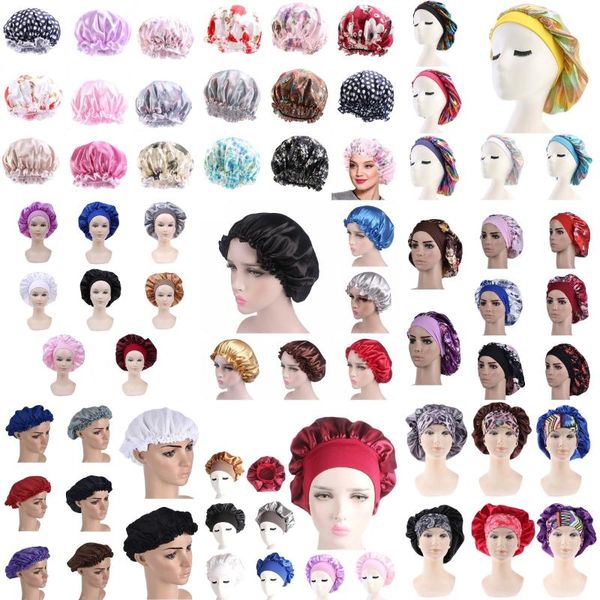 1pc adjust satin bonnet hair styling caps long hair care women night sleep hat silk head wrap shower cap bathroon accessories
1pc adjust satin bonnet hair styling caps long hair care women night sleep hat silk head wrap shower cap bathroon accessories