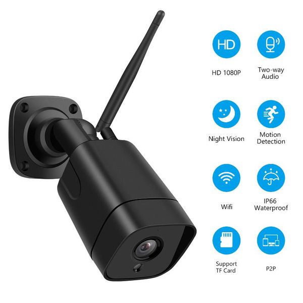 outdoor security camera 1080p hd wireless wifi with ip66 waterproof ir night vision two-way audio motion detection alert push
outdoor security camera 1080p hd wireless wifi with ip66 waterproof ir night vision two-way audio motion detection alert push