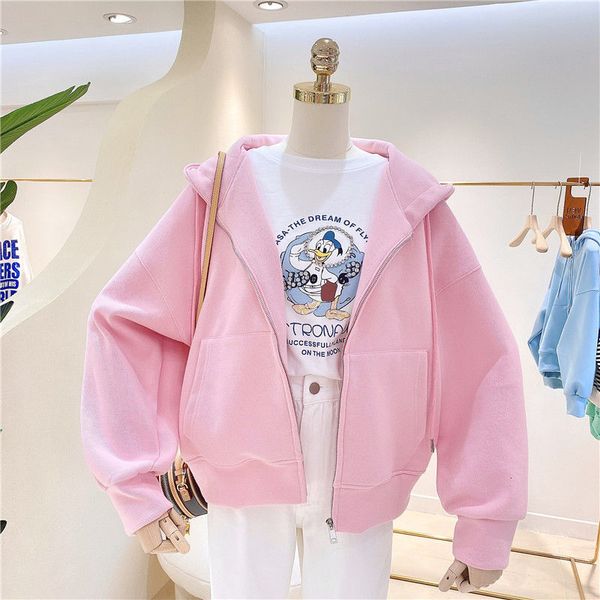 women's jackets blouse spring fall korean ins in the lazy bf-style loose zipper cardigan hoodie women's xz03, Black;brown
women's jackets blouse spring fall korean ins in the lazy bf-style loose zipper cardigan hoodie women's xz03, Black;brown