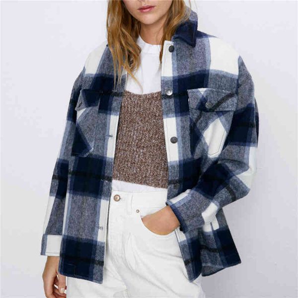 women's jackets stylish pockets oversized plaid jacket coat turn-down collar long sleeve loose outerwear autumn chic jaem, Black;brown
women's jackets stylish pockets oversized plaid jacket coat turn-down collar long sleeve loose outerwear autumn chic jaem, Black;brown