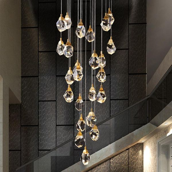 chandeliers nordic luxury staircase led post-modern bedroom decoration duplex restaurant chandelier k9 crystal indoor lighting
chandeliers nordic luxury staircase led post-modern bedroom decoration duplex restaurant chandelier k9 crystal indoor lighting