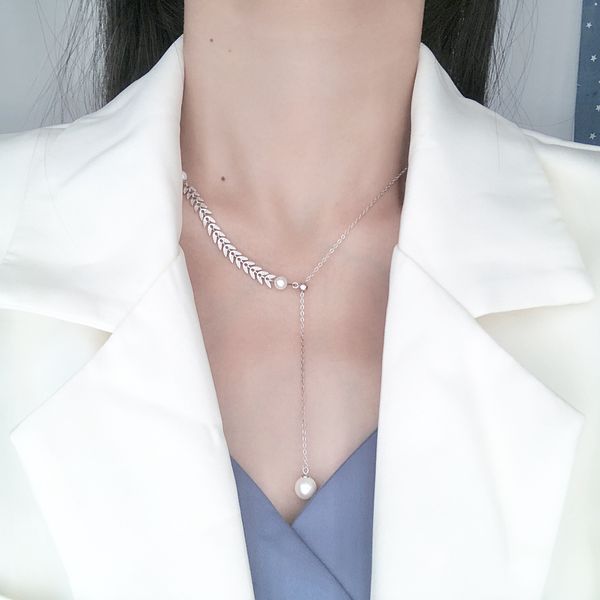 s925 sterling silver love tree wheat ear leaf pearl necklace female sterling silver stretchable y-shaped clavicle chain
s925 sterling silver love tree wheat ear leaf pearl necklace female sterling silver stretchable y-shaped clavicle chain