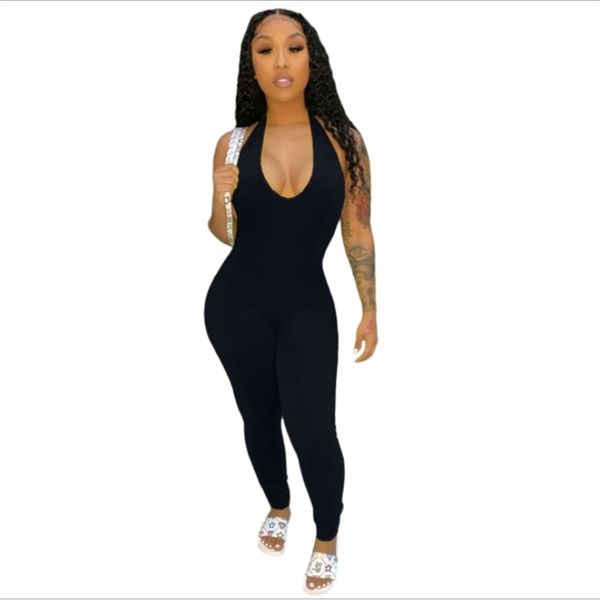 streetwear white black spandex bodycon jumpsuit women overalls sleeveless skinny rompers womens female 210525, Black;white
streetwear white black spandex bodycon jumpsuit women overalls sleeveless skinny rompers womens female 210525, Black;white