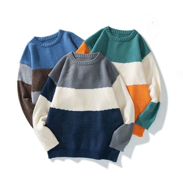 2021autumn and winter men's round neck color matching fashion t-shirt sweater coat youth loose long sleeve top, White;black
2021autumn and winter men's round neck color matching fashion t-shirt sweater coat youth loose long sleeve top, White;black