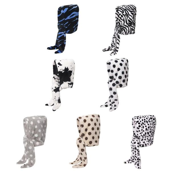 winter 2 in 1 fluffy plush warm hooded long scarf hat vintage zebra cow animal print earflap cap neck warmer shawl wrap, Blue;gray
winter 2 in 1 fluffy plush warm hooded long scarf hat vintage zebra cow animal print earflap cap neck warmer shawl wrap, Blue;gray