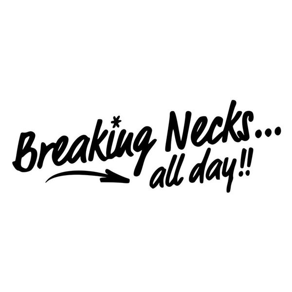 17.8cm*6.2cm breaking necks all day sticker jdm truck funny car styling accessories car stickers and decals black/sliver c8-1353
17.8cm*6.2cm breaking necks all day sticker jdm truck funny car styling accessories car stickers and decals black/sliver c8-1353