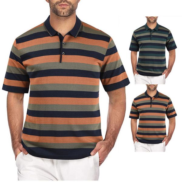ummer 2020 new casual stripe color matching loose fashion simple men's t-shirt short sleeve, White;black
ummer 2020 new casual stripe color matching loose fashion simple men's t-shirt short sleeve, White;black