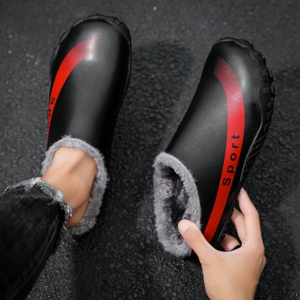 2021 new winter add plush keep warm outdoor casual men's cotton slip-on resistance waterproof work shoes for garden plus size 39-48 xgu, Black
2021 new winter add plush keep warm outdoor casual men's cotton slip-on resistance waterproof work shoes for garden plus size 39-48 xgu, Black